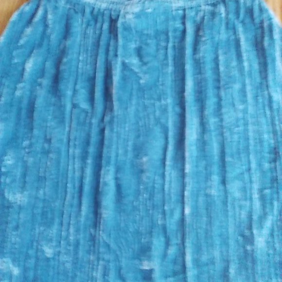 Jupe velours bleue - Picture 3 of 3